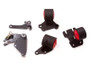 Innovative Mounts 49351-95A - Innovative 90-93 Integra B-Series Black Steel Mounts 95A Bushings (Cable to Hydro Conversion)