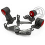 Innovative Mounts 49355-60A - 90-91 Integra 92-93 Integra GSR Conversion Engine Mount Kit With Actuator B18A/B17A Manual Auto 2 Manual /Cable 2 HydroUp to 250HP 60A Red