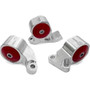 Innovative Mounts B19151-60A - 88-91 Civic/CRX Billet Replacement Mount Kit D-Series Cable Up to 250HP 60A Red