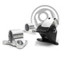 Innovative Mounts B10051-75A-BA - Innovative 96-00 Civic B/D Series Black Aluminum Mounts 75A Bushings (3 Bolt)