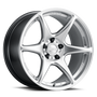 Kansei K11S-181516+12 - K11S Tandem 18x10.5in / 5x100 BP / 12mm Offset / 73.1mm Bore - Hyper Silver Wheel