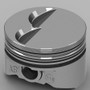 KB Pistons KB115.030 - SBF Flat Top Piston Set 4.030 Bore -6.5cc