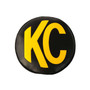 KC HiLiTES 5102 - 6in. Round Soft Cover (Pair) - Black w/Yellow KC Logo