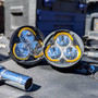 KC HiLiTES 7468 - Round Universal Shrouds for Flex Era 3 Lights (Pair)