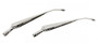 Kentrol 30591 - Jeep JK Windshield Wiper Arms Pair 07-18 Wrangler JK Polished Silver