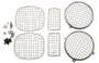 Kentrol 30488 - Jeep TJ Wire Mesh Guard Set 6 Pieces 97-06 Wrangler TJ Polished Silver