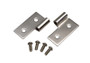 Kentrol 30407 - JEEP CJ/YJ/TJ Lower Door Hinge Pair 76-06 CJ Wrangler YJ/TJ Polished Silver