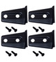 Kentrol 80020 - Jeep JK Door Hinge Overlays 4 Pieces 2 Door 07-18 Wrangler JK Textured Black
