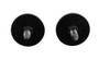 Kentrol 50510 - Jeep CJ/YJ Windshield Knobs Pair 76-95 CJ and Wrangler YJ Powdercoat Black