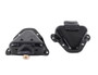 Kentrol 50513 - Jeep CJ/YJ Interior Door Latch Brackets Pair 81-95 CJ and Wrangler YJ Powdercoat Black