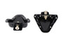 Kentrol 50513 - Jeep CJ/YJ Interior Door Latch Brackets Pair 81-95 CJ and Wrangler YJ Powdercoat Black