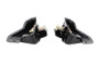 Kentrol 50513 - Jeep CJ/YJ Interior Door Latch Brackets Pair 81-95 CJ and Wrangler YJ Powdercoat Black