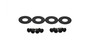 Kentrol 50513 - Jeep CJ/YJ Interior Door Latch Brackets Pair 81-95 CJ and Wrangler YJ Powdercoat Black