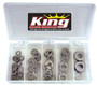 King Racing Products 2720 - Stainless Washer Kit .030 145pc