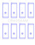 King Engine Bearings CR4056AM - King Suzuki G15A/G16A/B (Size Standard) Rod Bearing Set