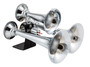 Kleinn Air Horns 500 - Kleinn Chrome Triple Horn/ 13.5In/11.75In/8.5In- Chrome-Plated High Impact ABS