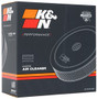 K&N 60-1190 - Custom Round Filter 5-1/8in FLG / 11in Dia / 6-1/4in H