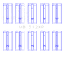 King Engine Bearings MB 512XP - Main Bearing Set - Ford BDA