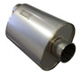 Kooks MUF-018 - 3" Oval Center/Offset Muffler 12" Long Body. Stainless Steel