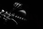 Kuryakyn 1758 - Skeleton Hand Mirrors Black/Black