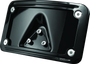 Kuryakyn 3148 - Curved Laydown License Plate Frame Gloss Black