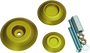 Kuryakyn 3802 - Lodestar Rear Axle Sliders-BMW-Gold