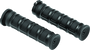 Kuryakyn 6673 - Dillinger Grips Dual Cable Satin Black