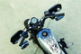 Kuryakyn 6673 - Dillinger Grips Dual Cable Satin Black