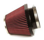 K&N RC-1680 - Universal Chrome Filter-Oval Tapered 4in Flg ID x 5.375in Base O/S W x 3.313in Top O/S W