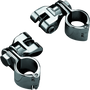 Kuryakyn 7944 - Peg Mounts With 1-1/4in Magnum Quick Clamps Chrome (Pair)