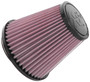 K&N RU-1637 - Universal Clamp-On Air Filter 3-1/4in FLG / 5-3/4in B / 3-1/2in T / 5-7/16in H