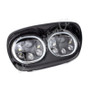Letric Lighting LLC-LRHP-HBB - Hdlght Dual W/Halo 5.75in Blk