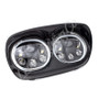 Letric Lighting LLC-LRHP-HBB - Hdlght Dual W/Halo 5.75in Blk
