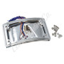 Letric Lighting LLC-CPPL-C5 - 2014+ Sportster Perfect Plate Light Chrome Curved License Plate Frame
