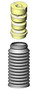 KYB SB124 - Shocks & Struts Strut Boots Rear AUDI A4 2002-04 AUDI RS4 2007-08 AUDI TT (Exc. Quattro) 2008-09