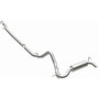 Magnaflow 15117 - 12-14 Jeep Wrangler 4dr Single Straight Rear P/S Exit Stainless C/B Performance Exhaust