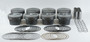 Mahle Motorsport 930218890 - Mahle MS Chevrolet LS 5.3L Piston Set 327cid 3.790in Bore 3.622 Stroke -4.2cc 9.7 CR Set of 8