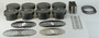 Mahle Motorsport 930219808 - Mahle MS Piston Set GM LS 384ci 3.908in Bore 4in Stroke 6.125in Rod .927 Pin -14cc 10.1 CR Set of 8