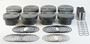 Mahle Motorsport 930221525 - Mahle MS Piston Set GM LS 427ci 4.125in Bore 4in Stk 6.067in Rod .927 Pin -2.5cc 12.2 CR Set of 8