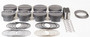 Mahle Motorsport 930244825 - Mahle MS Piston Set SBF 363ci 4.125in Bore 3.4in Stroke 5.4in Rod .927 Pin -6cc 10.3 CR Set of 8