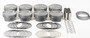 Mahle Motorsport 930251130 - Mahle MS Piston Set SBF 347ci 4.030in Bore 3.4in Stroke 5.4in Rod .927 Pin -16cc 9.3 CR Set of 8