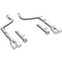 Magnaflow 19210 - Axle-Back, SS, 2.5in, Quad Split Rear 3.5in Tip 2015 Dodge Challenger R/T 5.7L