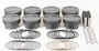 Mahle Motorsport 930251330T - SMALL BLOCK FORD INVERTED DOME for the TWISTED WEDGE CYL HEAD 332cid 4.030 x 1.165CH, 3.250stroke,5.400rod,0.927pin,-16cc,461g,9.0CR, 2618