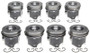 Mahle 2243852050MM - OE Ford 6.7L Scorpion 2011-2013 .50MM Piston Set (Set of 8)