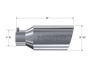 MBRP T5129 - Exhaust Tip 8 Inch O.D. Rolled End 5 Inch Inlet 18 Inch Length T304 Stainless Steel