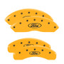 MGP 10022SFRDYL - 4 Caliper Covers Engraved Front & Rear Oval Logo/Ford Yellow Finish Black Char 2000 Ford F-150 MGP 10022SFRDYL - 4 Caliper Covers Engraved Front & Rear Oval Logo/Ford Yellow Finish Black Char 2000 Ford F-150