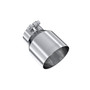MBRP T5180 - 3 Inch Inlet 4.5 Inch OD Out 6.13 Inch Length Angle Cut Universal Tail Pipe Tip T304 Stainless Steel Tip
