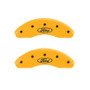 MGP 10228FFRDYL - 2 Caliper Covers Engraved Front Oval Logo/Ford Yellow Finish Blk Char 2002 Ford Ranger