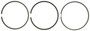 Mahle S42188 - Rings Dodge / Cummins 6.7L Turbo Diesel 2009 - 2011 With Chrome Second Ring Moly Ring Set