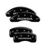 MGP 20220SHONBK - 4 Caliper Covers Engraved Front & Rear Honda Black finish silver ch MGP 20220SHONBK - 4 Caliper Covers Engraved Front & Rear Honda Black finish silver ch